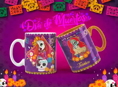 vectores plantilas DISNEY,DÍA DE MUERTOS,